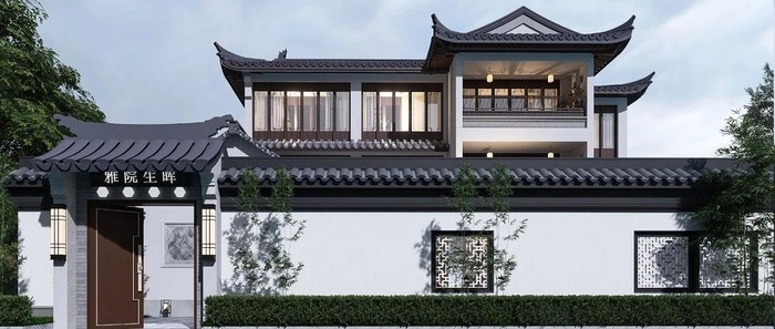 江蘇蘇州丨18×15m中式風別墅，飛簷翹角，享詩意生活